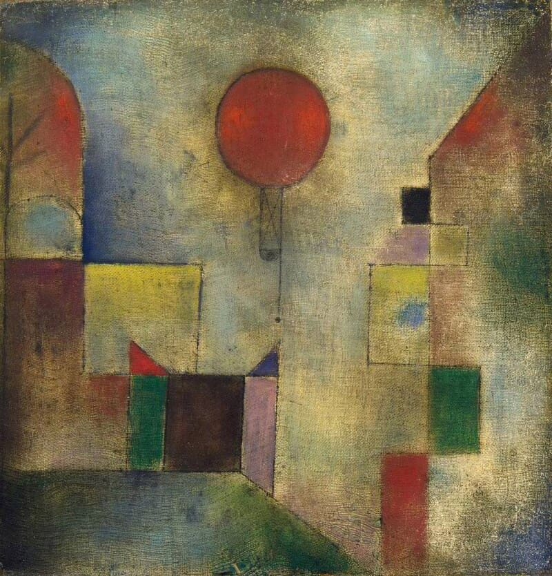 Pintura Balão Vermelho, de Paul Klee (1922)