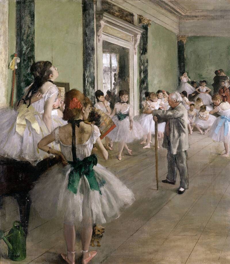 A Aula de Dança (1871), por Edgar Degas
