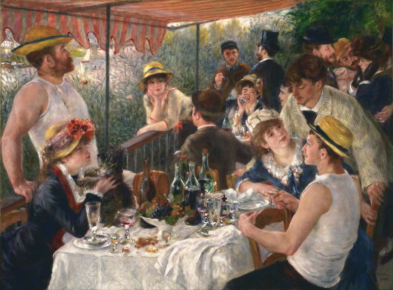 O Almoço dos Barqueiros (1880), por Pierre-Auguste Renoir