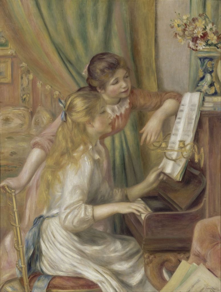 Meninas no piano, Renoir